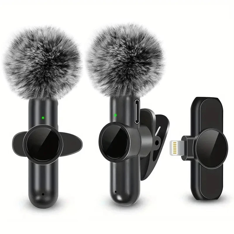 Mini wireless clip-on microphone for iPhone, Android, vloggers and creators